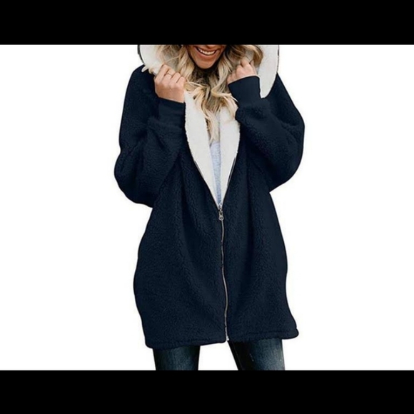 Leo Rosi Jackets & Blazers - Leo Rosi Ivanna Sherpa Hoodie Black